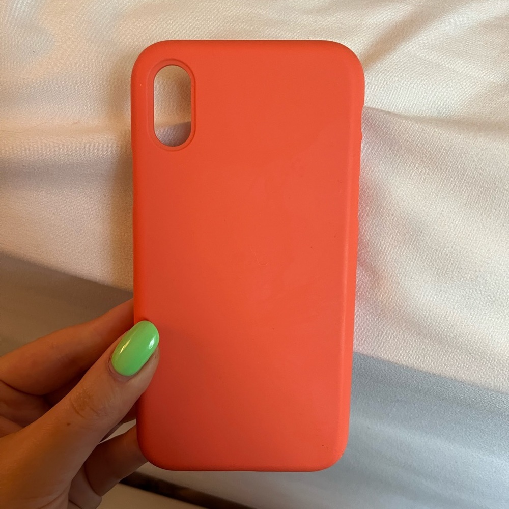 Coral Orange Iphone Xs Case